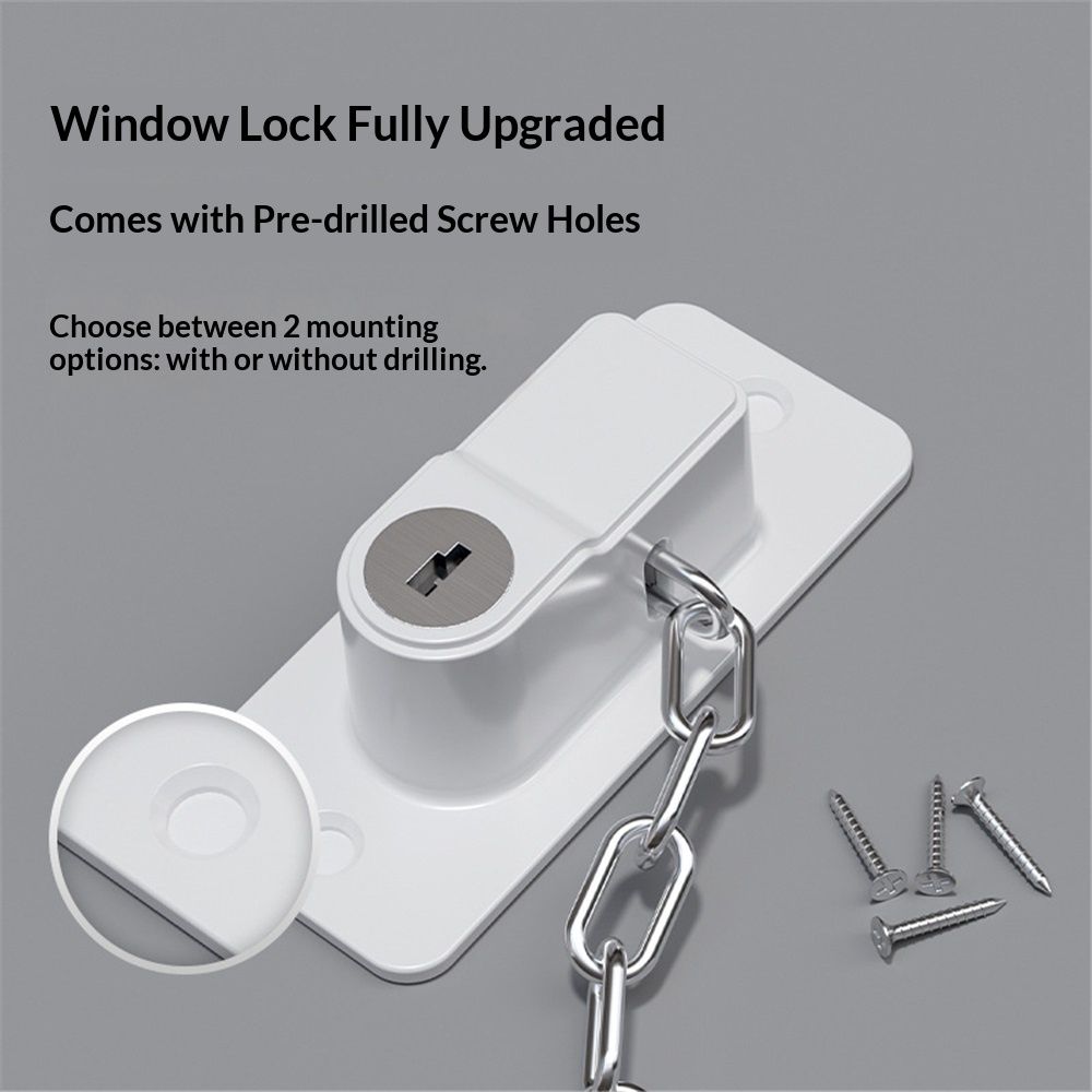 Child Proof Door Lock (2-Pack) – Adhesive, No Drilling, White – photo 3 of 5
