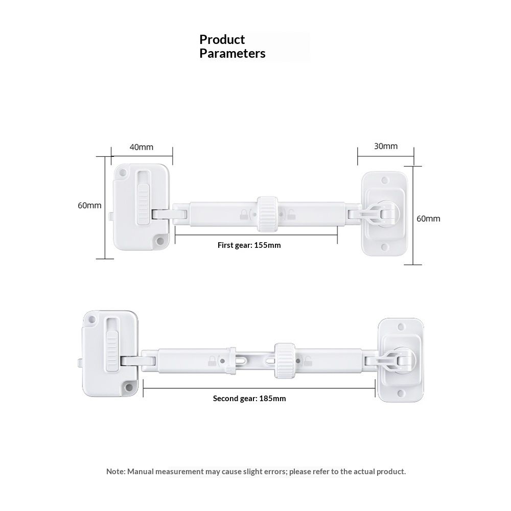 Child Proof Window Restrictor (2-Pack) – Adjustable Baby Safety Lock, White – photo 5 of 5