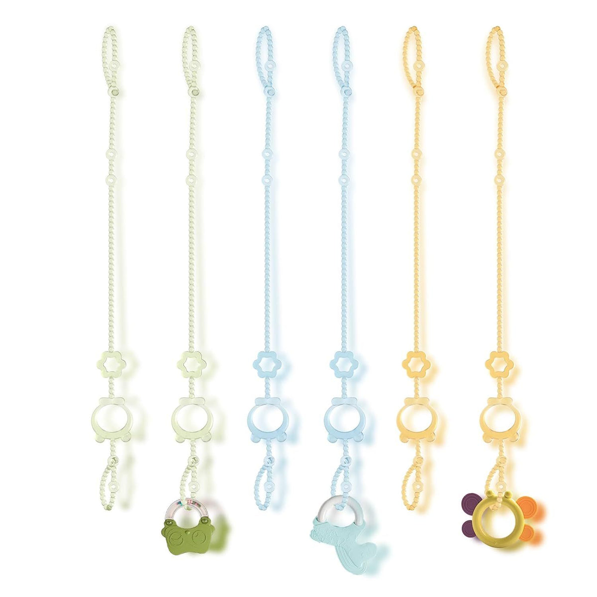 Baby Toy Straps (6-Pack) – Adjustable Stroller Tether Clips – photo 1 of 5