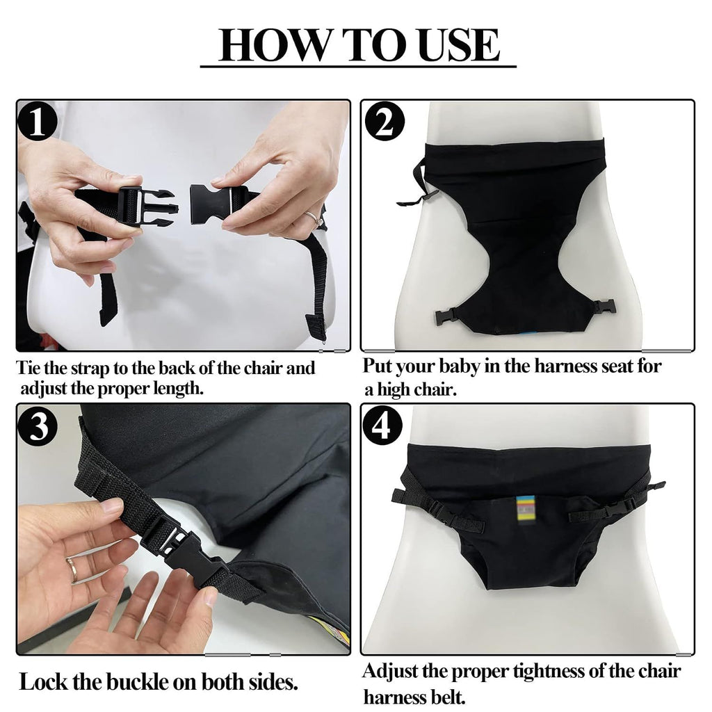 Baby Harness Seat for High Chair – Portable Booster Belt, Foldable – photo 5 of 5
