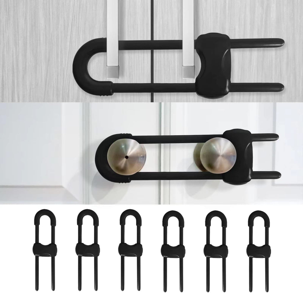 Child Safety Cabinet Locks (6-Pack) – Adjustable U-Shaped, Baby Proofing – photo 1 of 5
