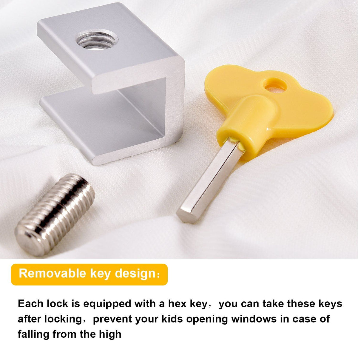 No-Drill Child Safety Window Limiter – Anti-Theft Lock Buckle – photo 2 of 5
