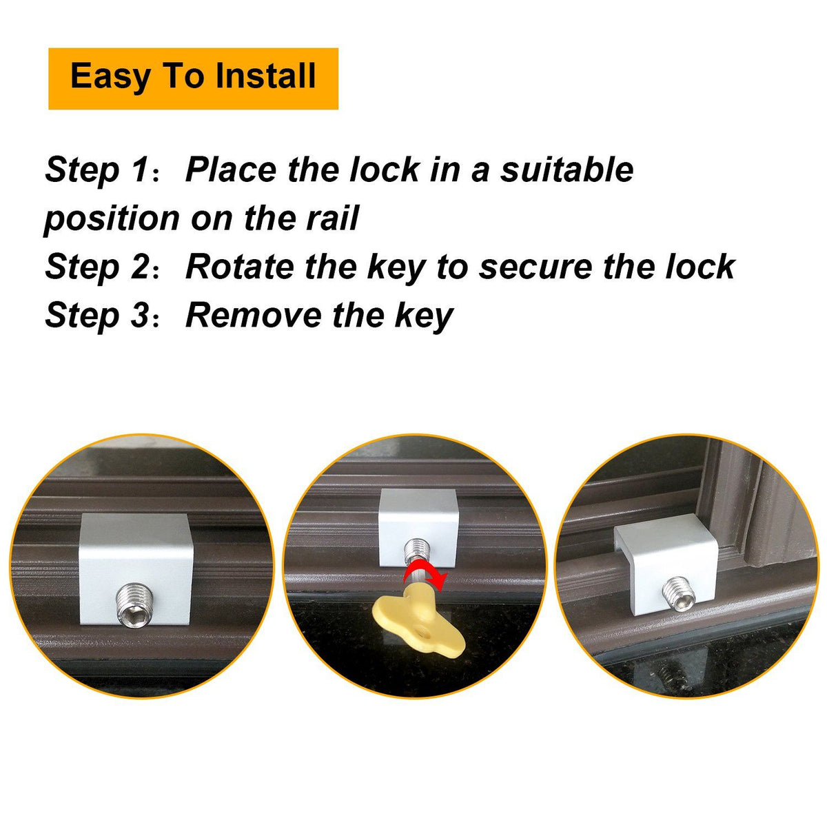 No-Drill Child Safety Window Limiter – Anti-Theft Lock Buckle – photo 4 of 5