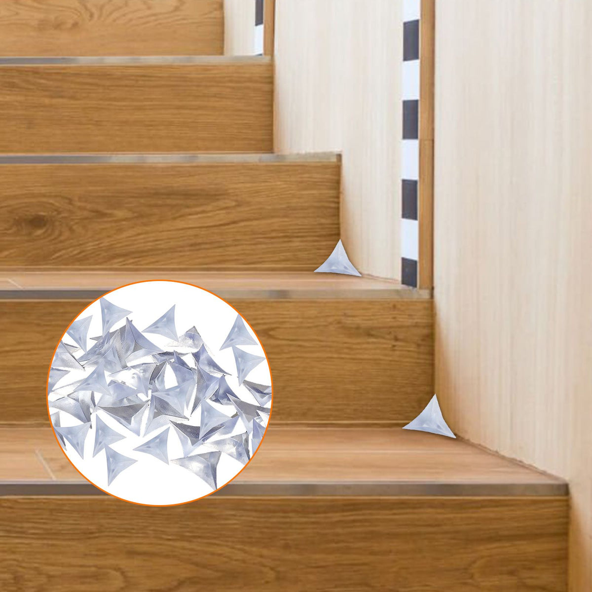 Decorative Furniture Corner Stickers (100-Pack) – Triangle Dust Corners – photo 3 of 4