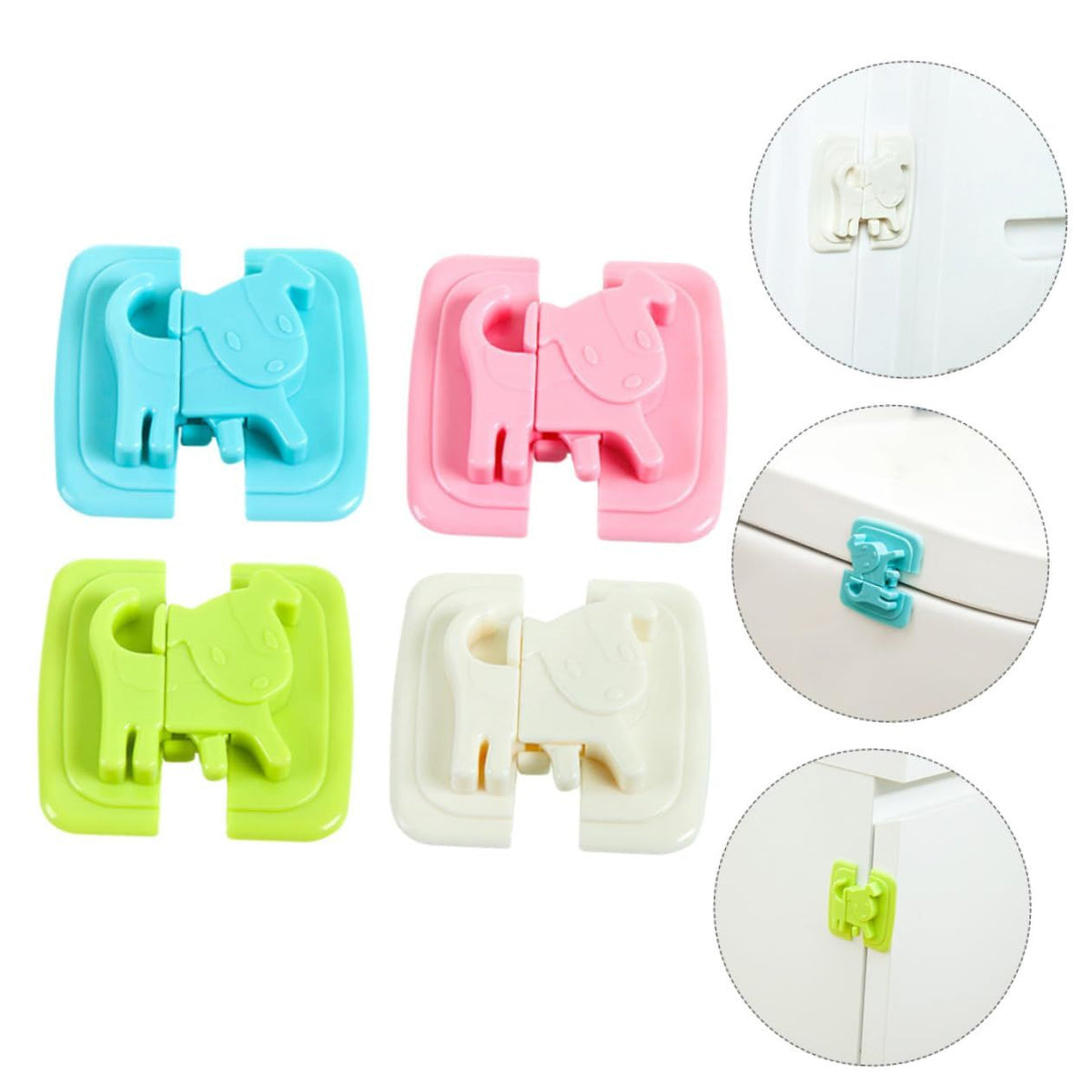 Anti-Pinch Child Safety Locks (4-Pack) – Fridge, Toilet & Cupboard – photo 2 of 5