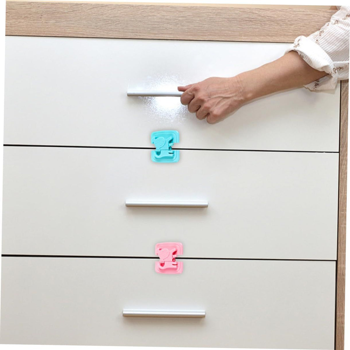 Anti-Pinch Child Safety Locks (4-Pack) – Fridge, Toilet & Cupboard – photo 3 of 5