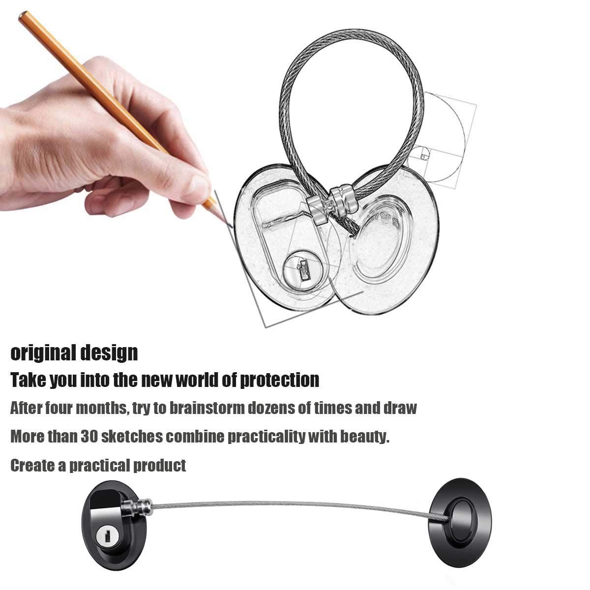 Child Safety Refrigerator Lock – Combination, with 2 Keys – photo 3 of 5