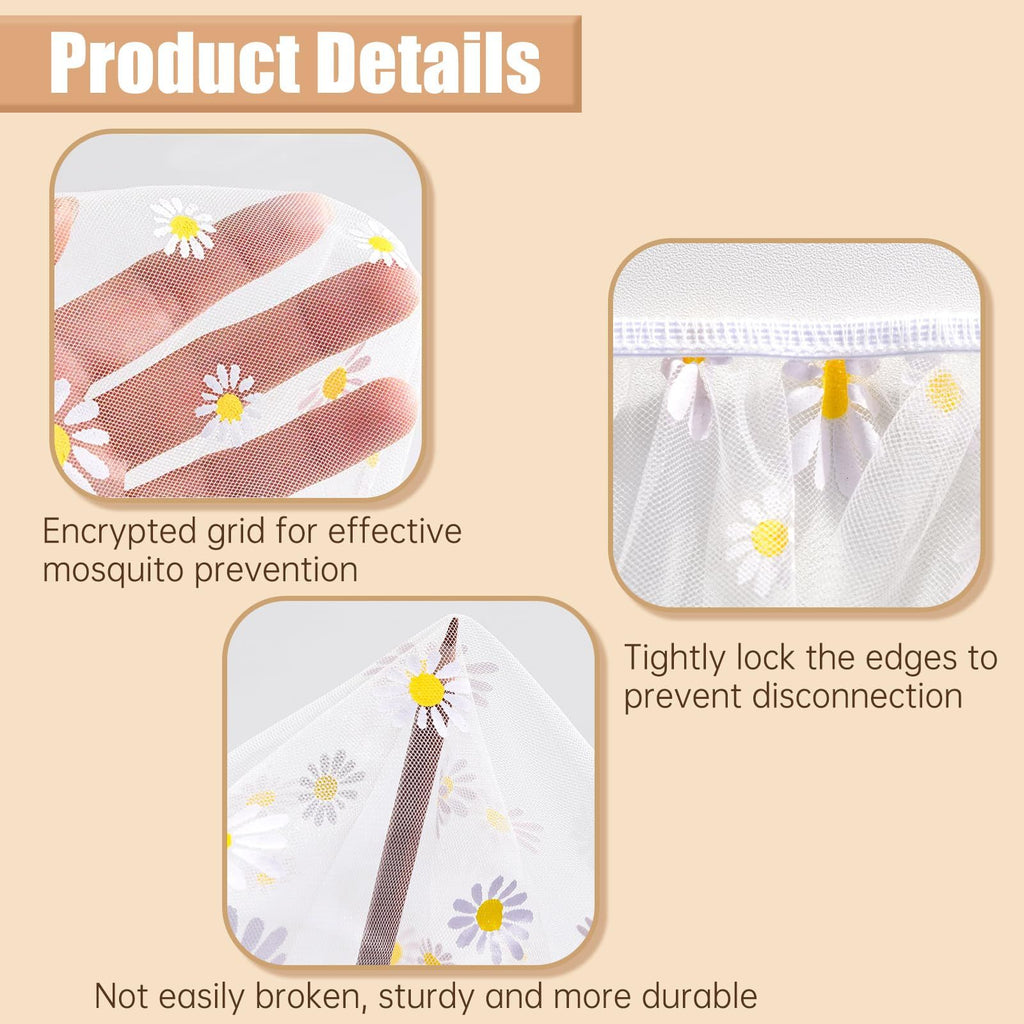 Mosquito Net for Stroller – Daisy Print, Fits Bassinets & Mini Cribs – photo 3 of 5