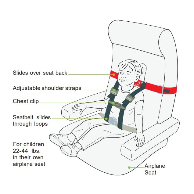 Toddler Airplane Safety Harness – Child Travel Restraint Leash – photo 3 of 4