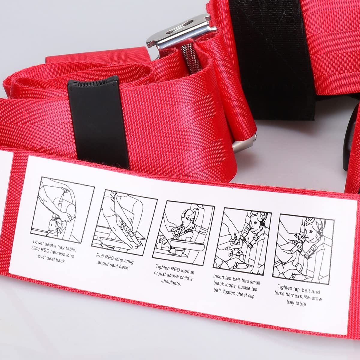 Toddler Airplane Safety Harness – Child Travel Restraint Leash – photo 4 of 4