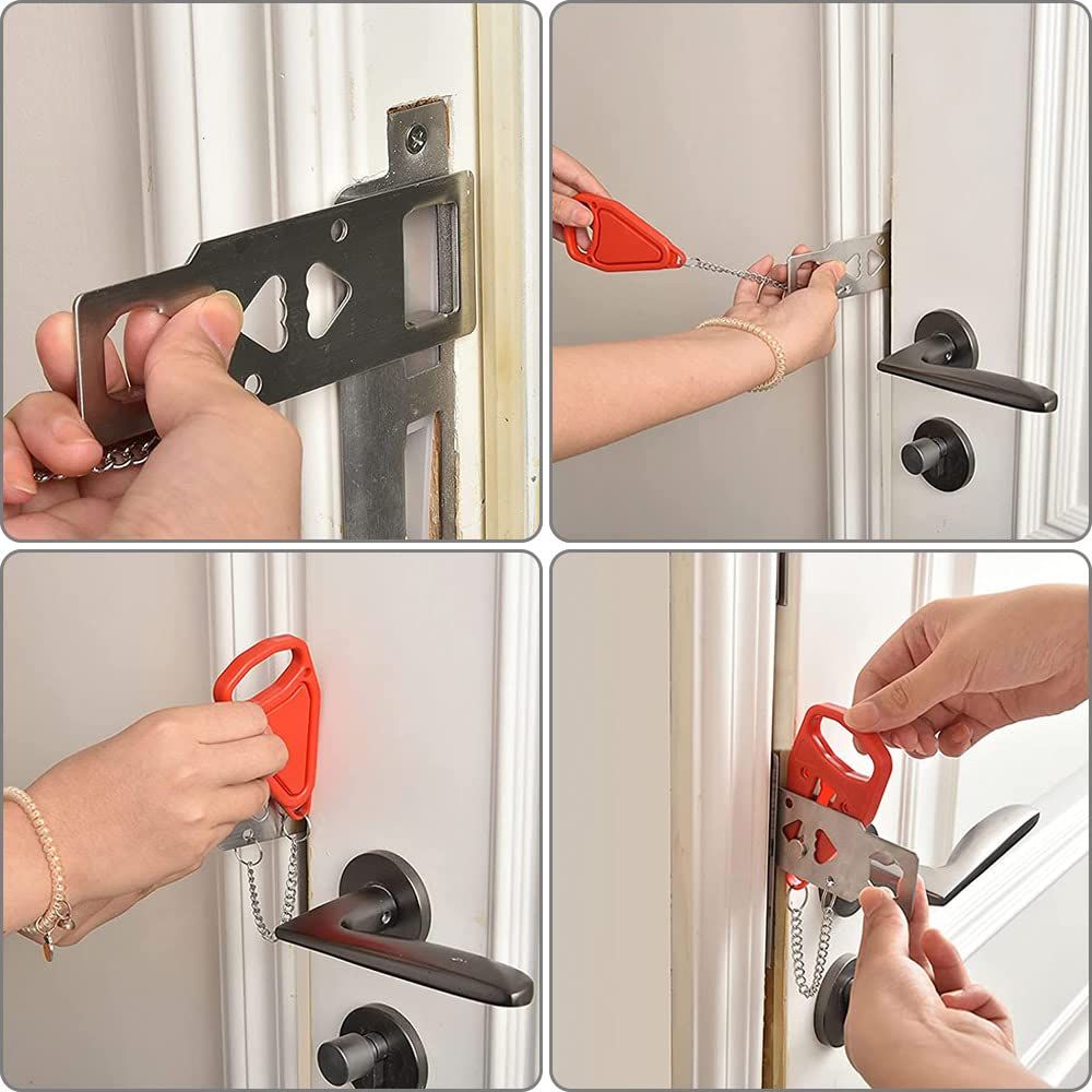 Portable Door Lock – Travel Door Stopper, Anti-Theft – photo 5 of 5