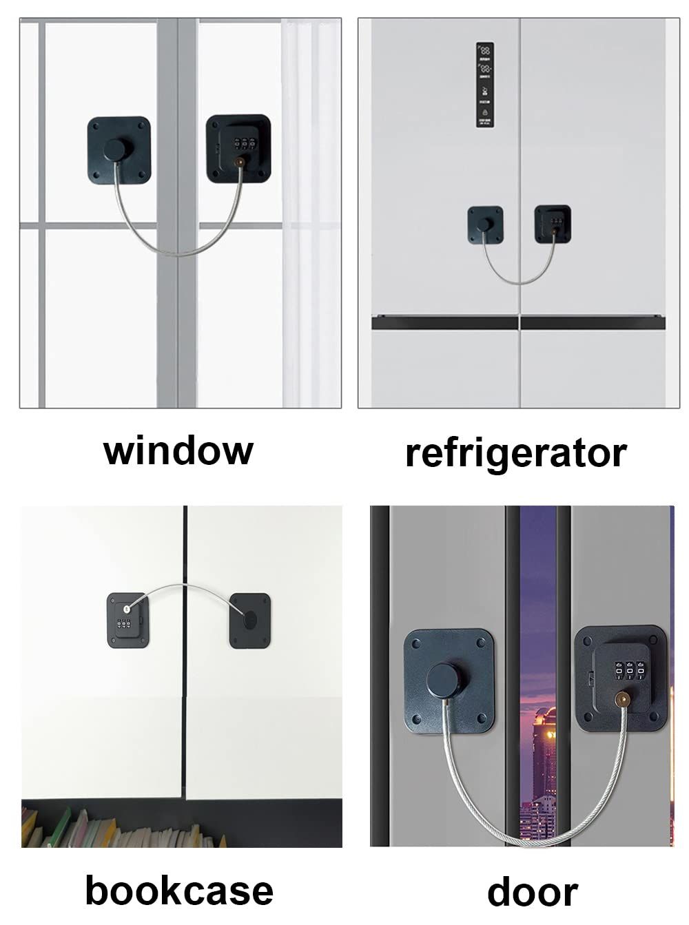 Digital Combination Refrigerator Lock – Child Safety, Black – photo 2 of 5