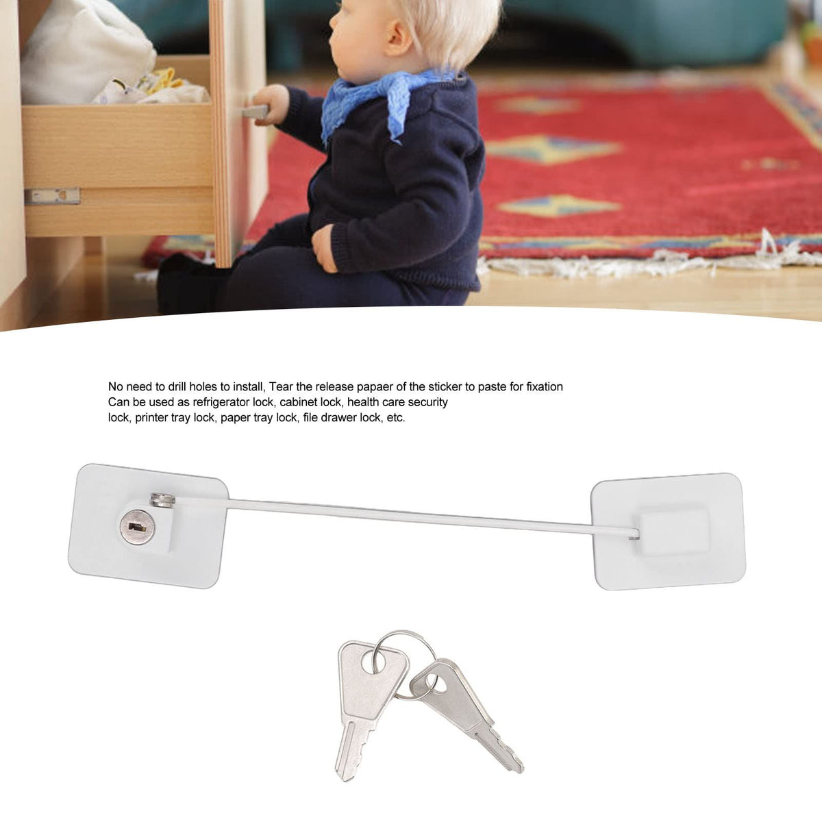 Child Safety Window & Door Restrictor Lock – Keyed Opening Control – photo 2 of 5