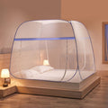 Pop-Up Mosquito Net for Bed & Patio – King Size Tent, Blue – photo 1 of 5