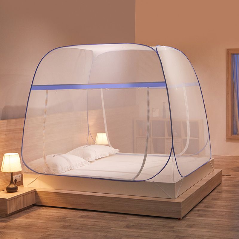 Pop-Up Mosquito Net for Bed & Patio – King Size Tent, Blue – photo 1 of 5