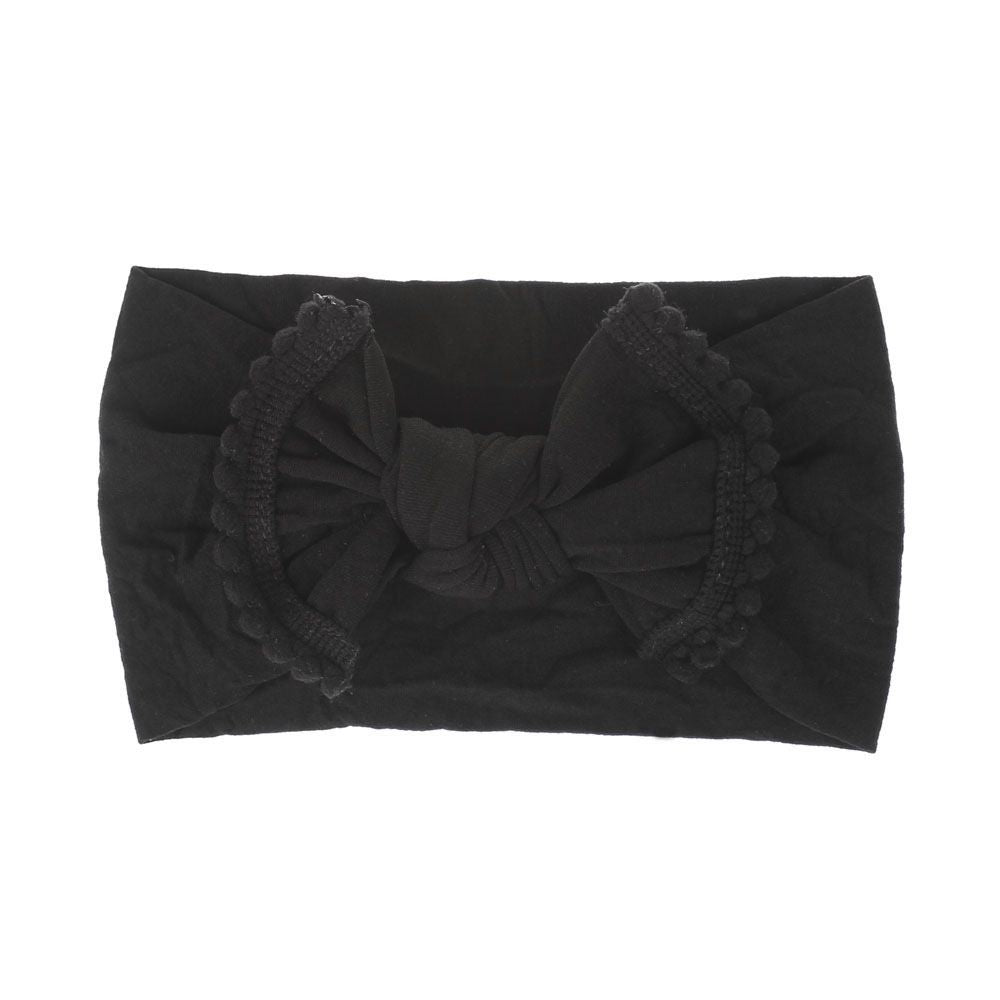 Baby Hair Bow Headbands (2-Pack) – Soft Wide Cotton – photo 1 of 5