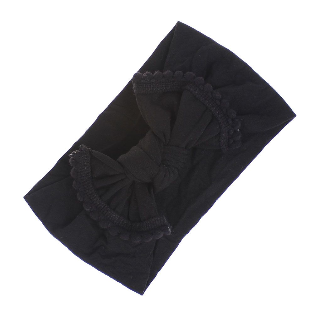 Baby Hair Bow Headbands (2-Pack) – Soft Wide Cotton