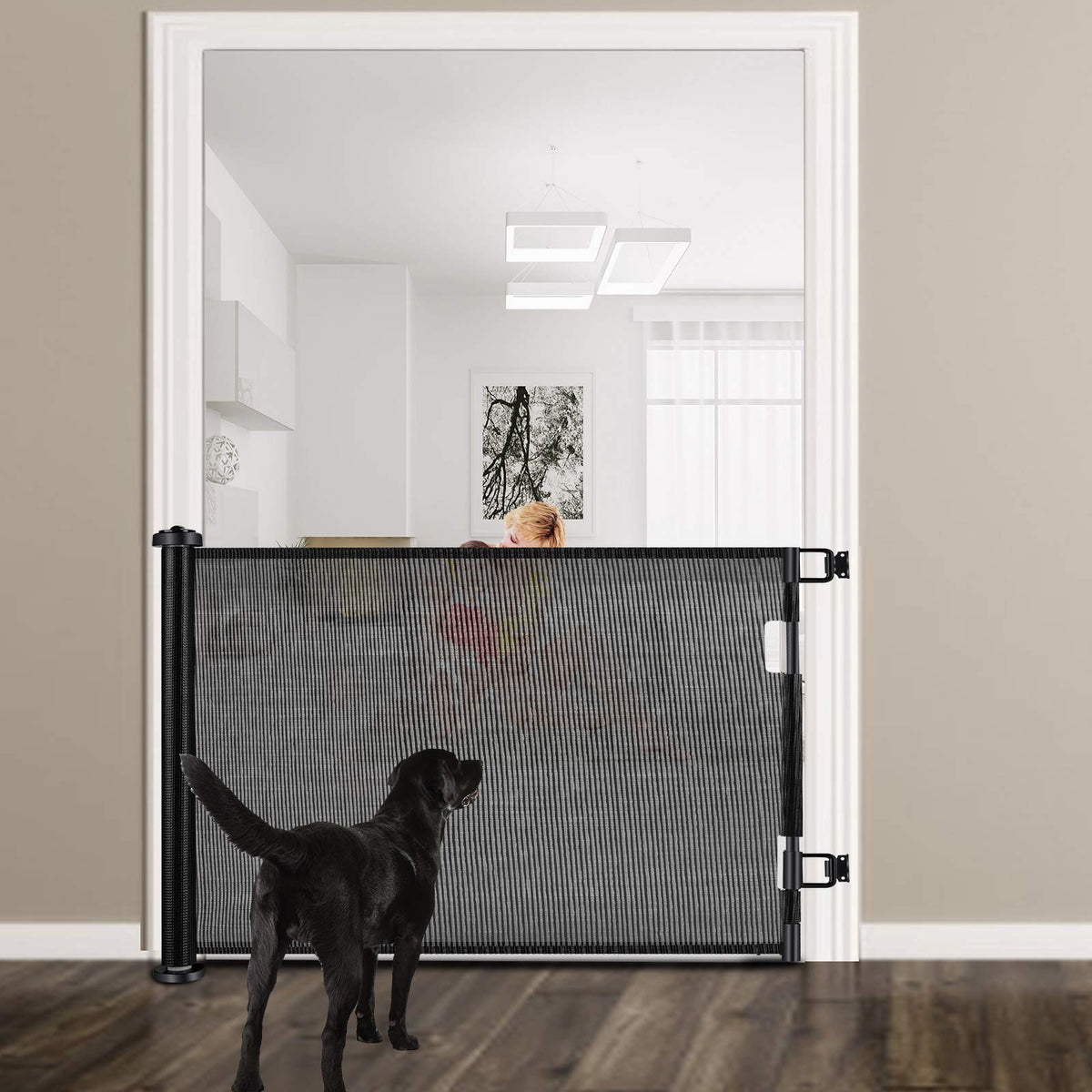 Retractable Baby & Pet Safety Gate – 1.5M, Indoor/Outdoor – photo 2 of 5
