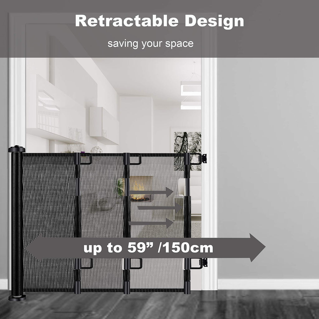 Retractable Baby & Pet Safety Gate – 1.5M, Indoor/Outdoor – photo 4 of 5