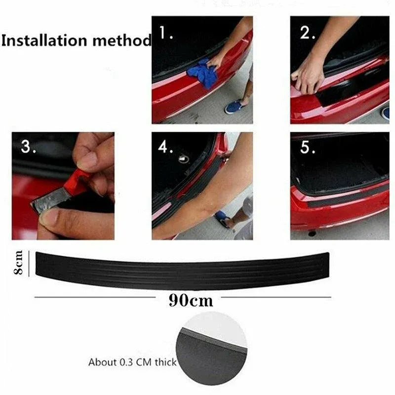 Car Trunk Edge Protector – Rubber Bumper Guard, No-Scratch – photo 3 of 5