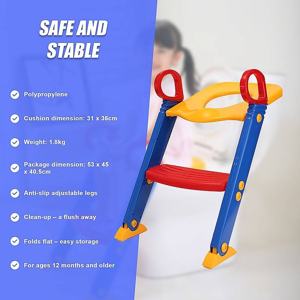 Kids Toilet Training Step Ladder – Non-Slip Potty Trainer