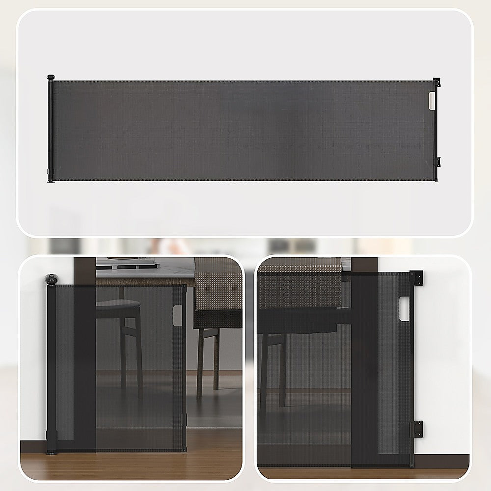 Retractable Baby & Pet Safety Fence – 3M Stair Gate Barrier