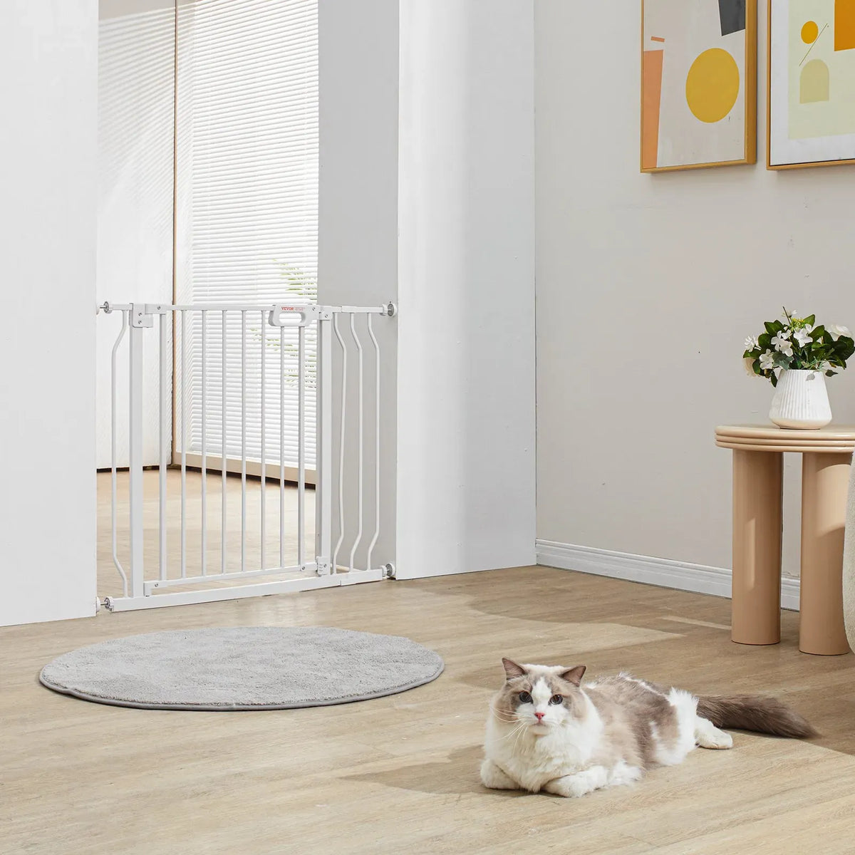 Baby & Pet Safety Gate – Extra Wide 749-990mm, White – photo 3 of 4