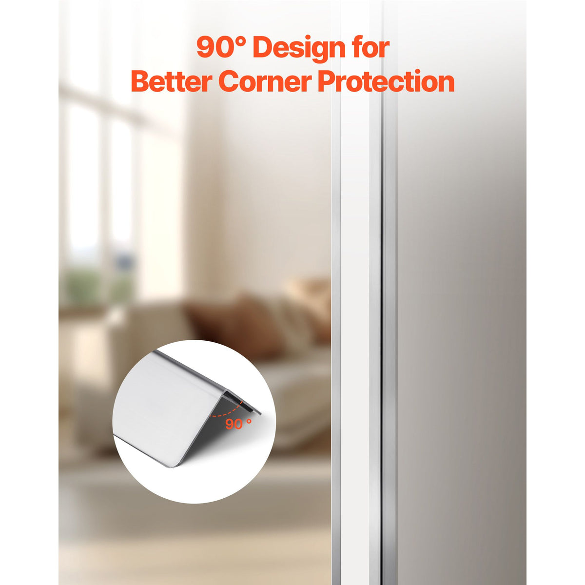 Stainless Steel Wall Corner Guards (10-Pack) – 90-Degree Edge Trim – photo 4 of 5