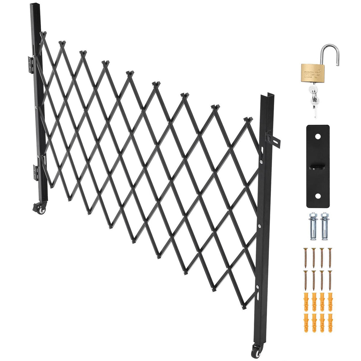 Folding Security Gate – Lockable Scissor Gate, 1900x1310mm – photo 1 of 5