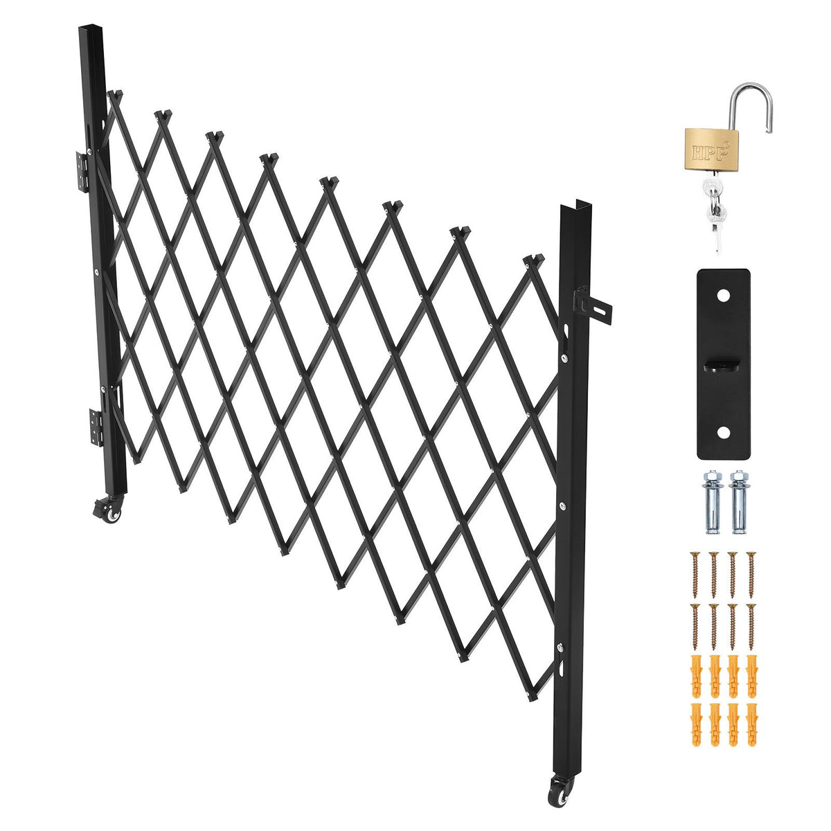 Folding Security Gate – Lockable Scissor Gate, 1700x1310mm – photo 1 of 5