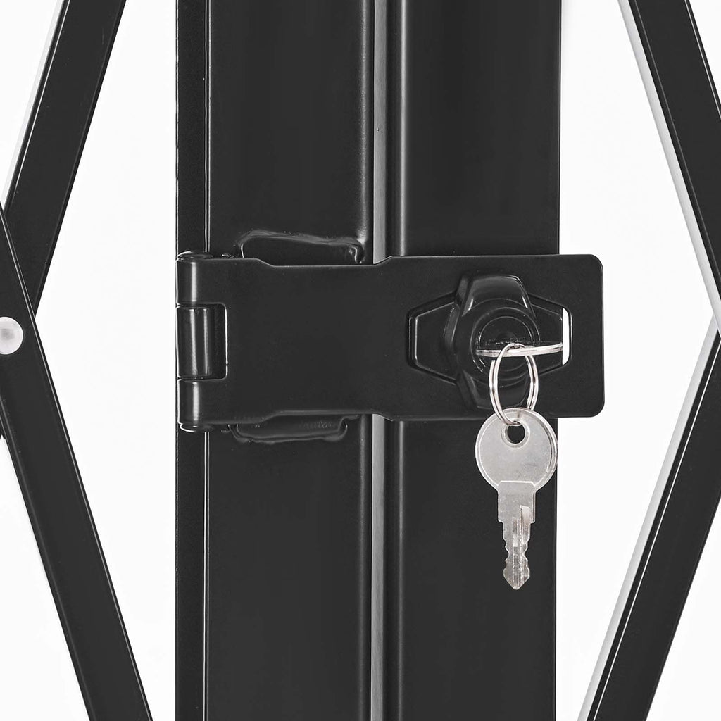 Double Folding Security Gate – Lockable Scissor Gate, 3200x1605mm