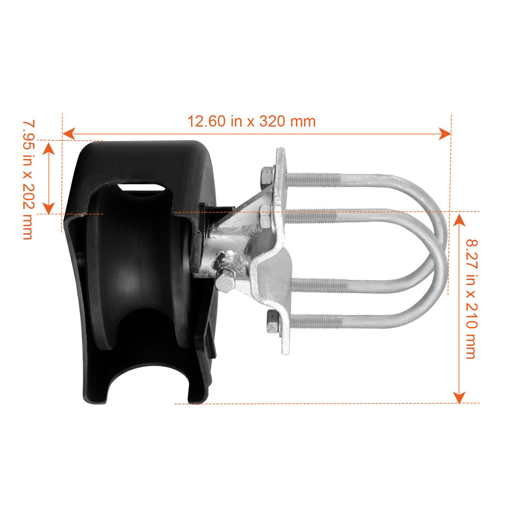 Sliding Gate Roller Kit – U-Groove, 4 Track Wheels, Heavy Duty