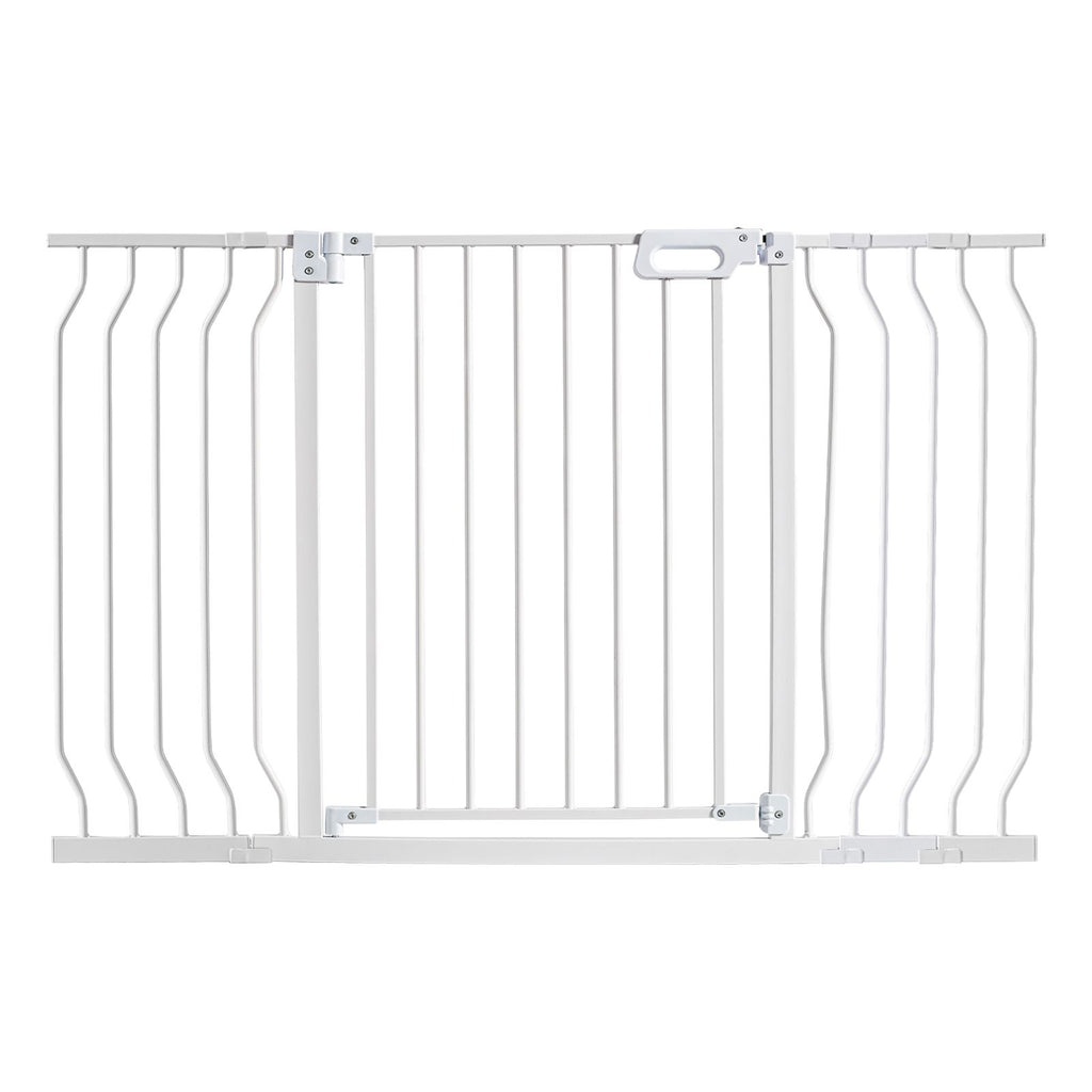 Auto-Close Baby & Pet Safety Gate – Extra Wide 749-1346mm, White