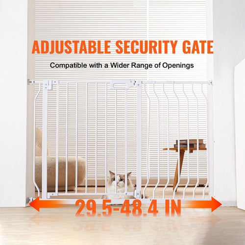Auto-Close Baby & Pet Safety Gate – Extra Wide 749-1229mm, White – photo 2 of 5