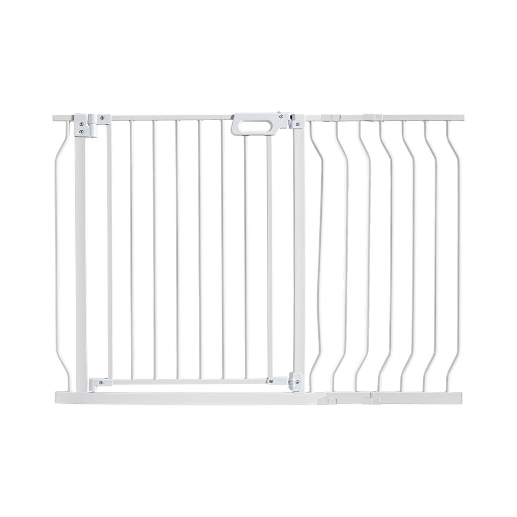 Auto-Close Baby & Pet Safety Gate – Extra Wide 749-1229mm, White