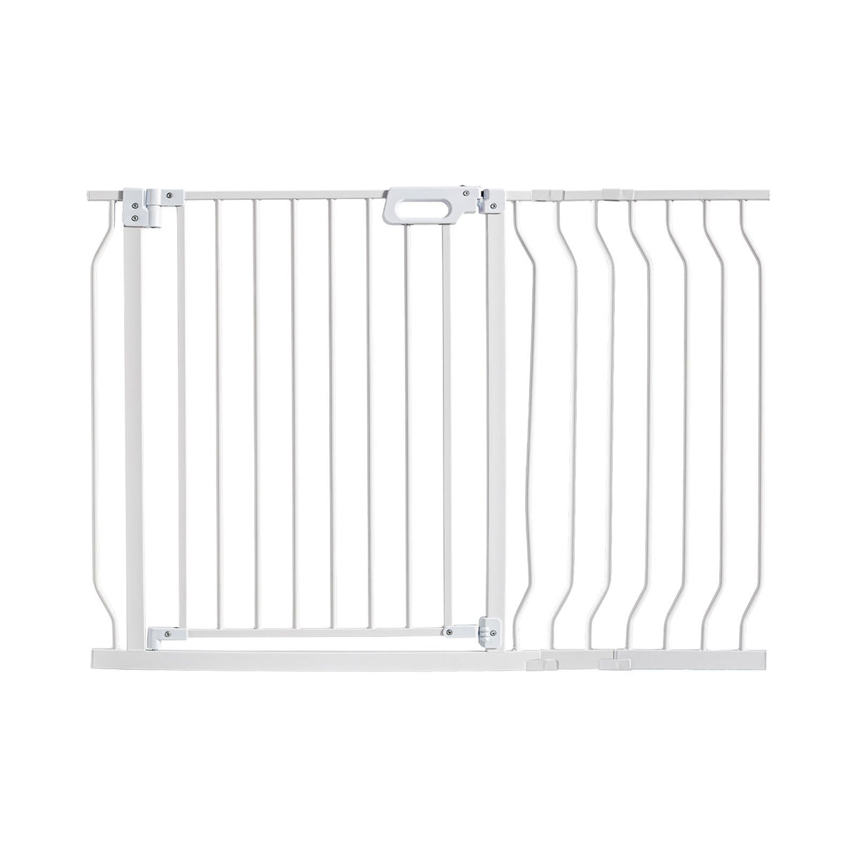 Auto-Close Baby & Pet Safety Gate – Extra Wide 749-1229mm, White