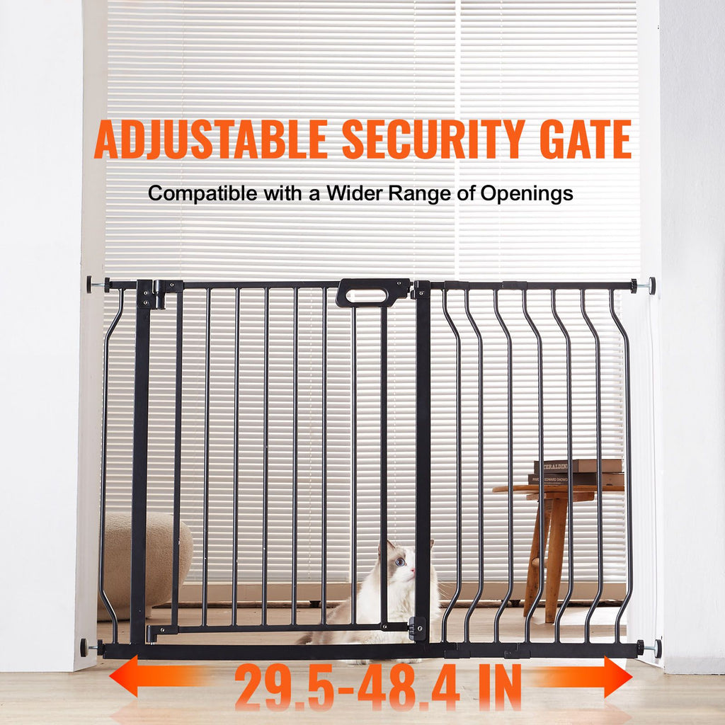 Auto-Close Baby & Pet Safety Gate – Extra Wide 749-1229mm, Black – photo 2 of 5