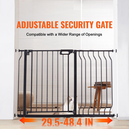 Auto-Close Baby & Pet Safety Gate – Extra Wide 749-1229mm, Black – photo 2 of 5
