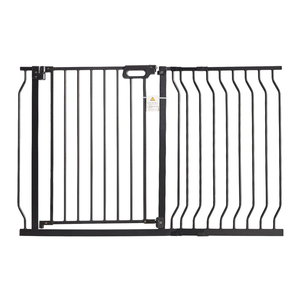 Auto-Close Baby & Pet Safety Gate – Extra Wide 749-1229mm, Black