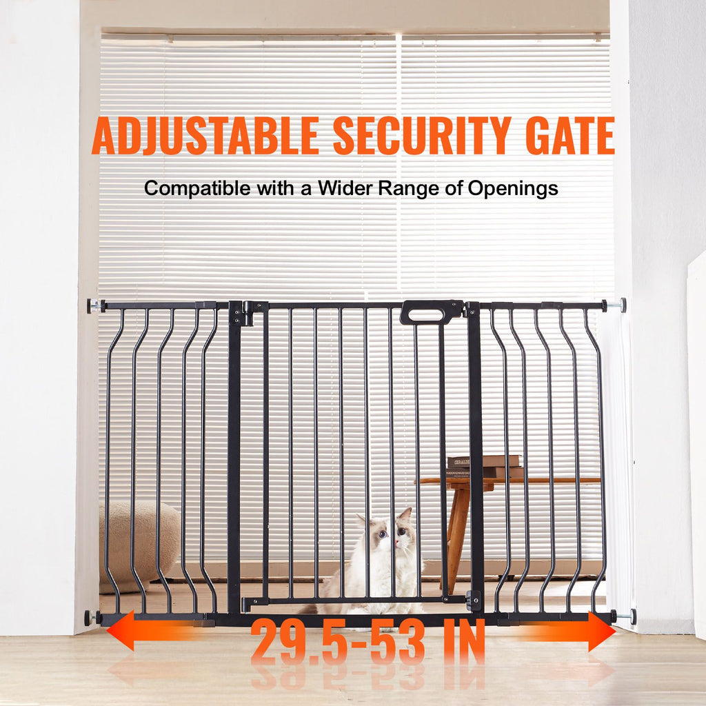 Auto-Close Baby & Pet Safety Gate – Extra Wide 749-1346mm, Black – photo 2 of 5