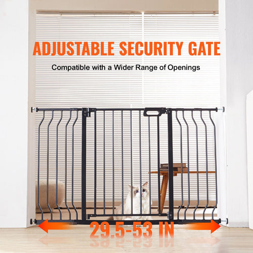 Auto-Close Baby & Pet Safety Gate – Extra Wide 749-1346mm, Black – photo 2 of 5
