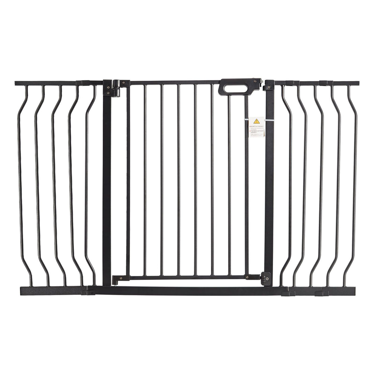 Auto-Close Baby & Pet Safety Gate – Extra Wide 749-1346mm, Black