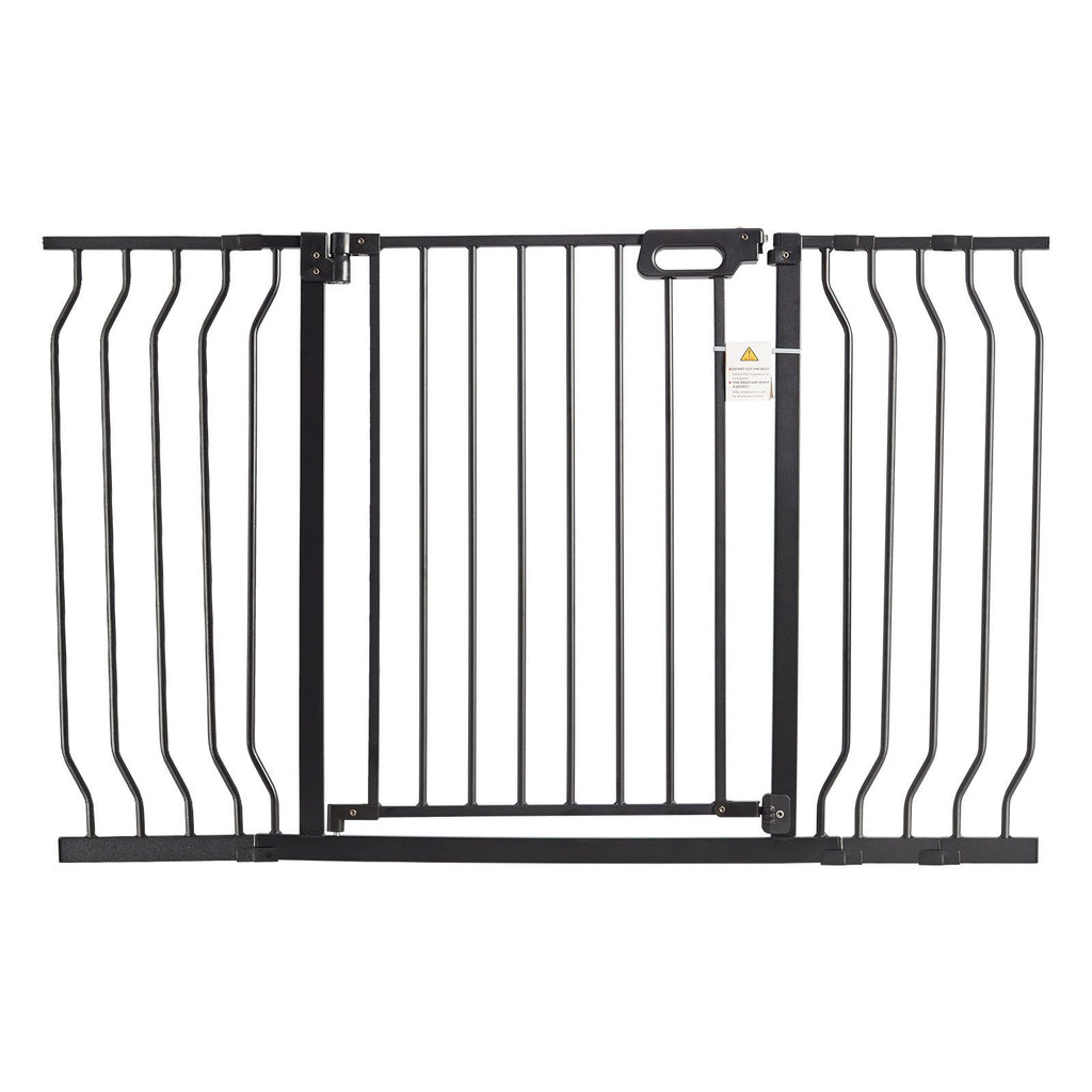 Auto-Close Baby & Pet Safety Gate – Extra Wide 749-1346mm, Black