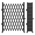 Folding Security Gate – Steel Accordion, 85x95in, with Padlock – photo 1 of 5