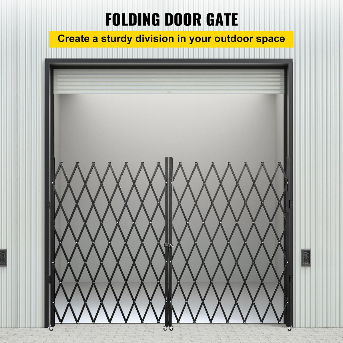 Double Folding Security Gate – Scissor Gate, 5.1x10.2ft – photo 2 of 5