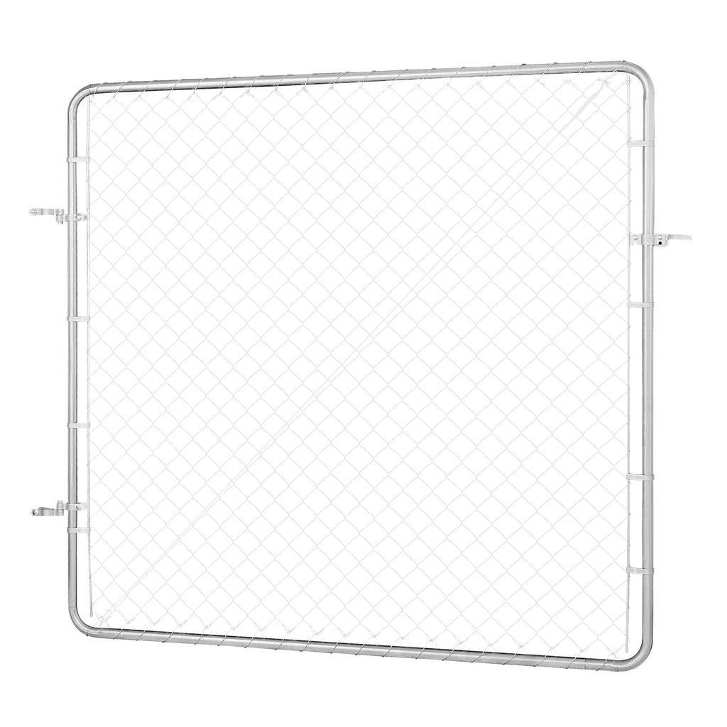 Chain Link Fence Gate – Adjustable 70x72in, Rust-Resistant