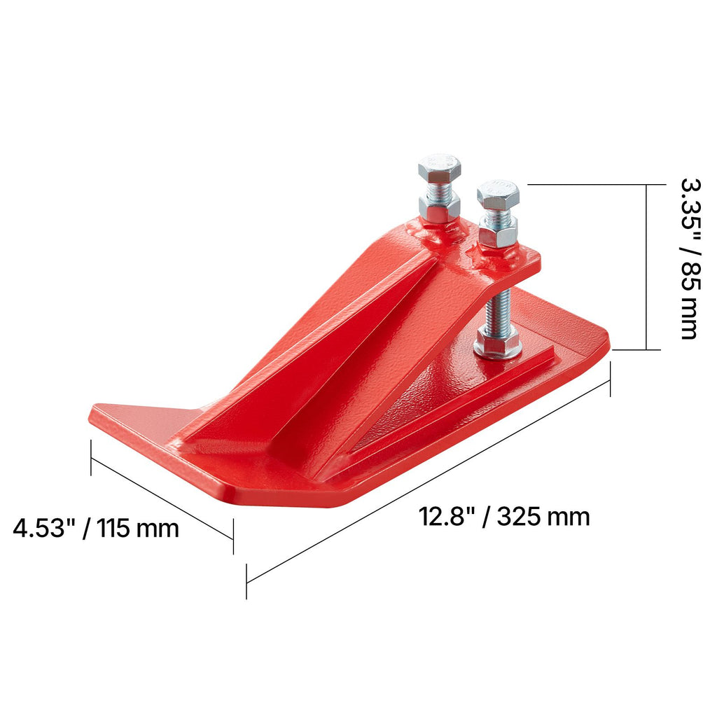 Tractor Bucket Edge Protector (2-Pack) – Heavy Duty Steel, Red