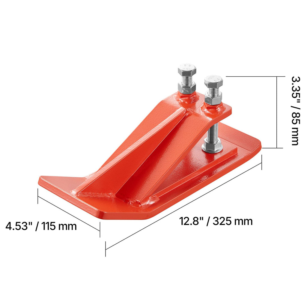 Tractor Bucket Edge Protector (2-Pack) – Heavy Duty Steel, Orange