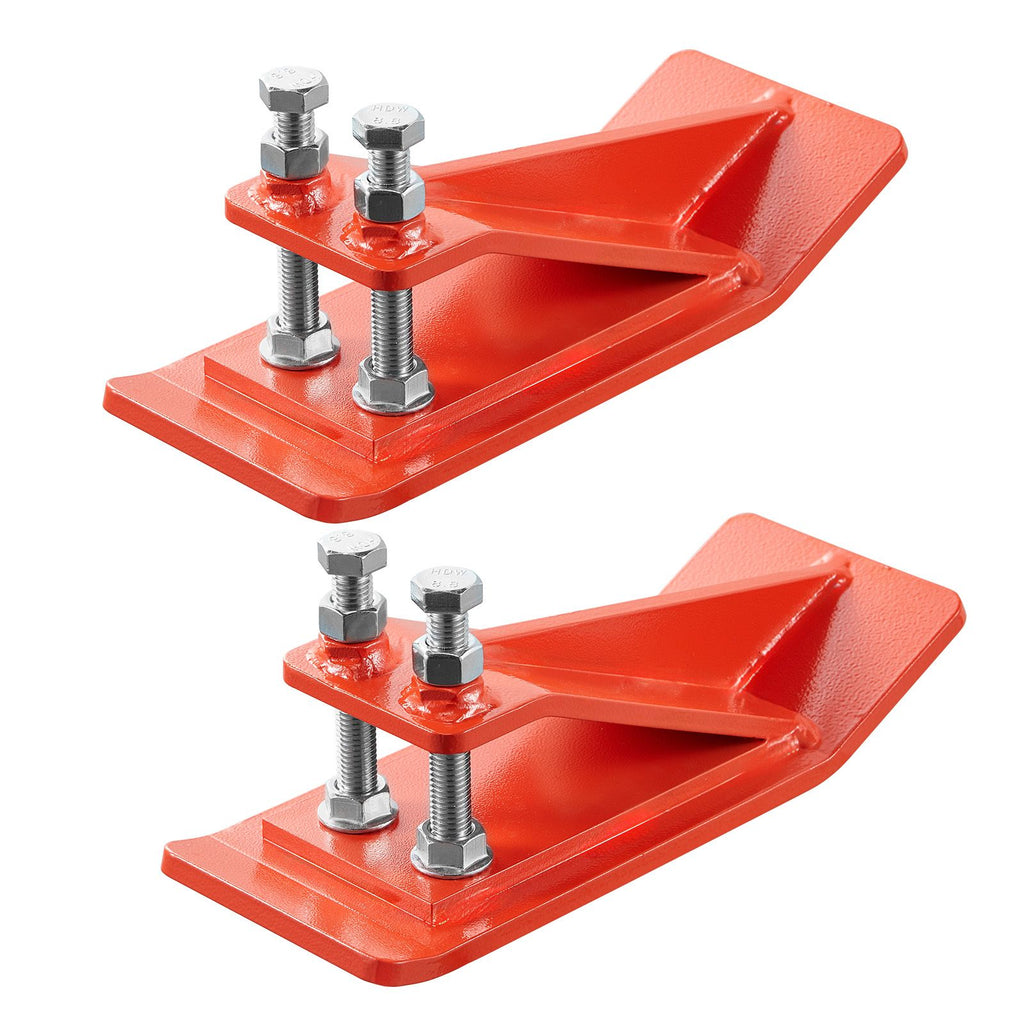 Tractor Bucket Edge Protector (2-Pack) – Heavy Duty Steel, Orange