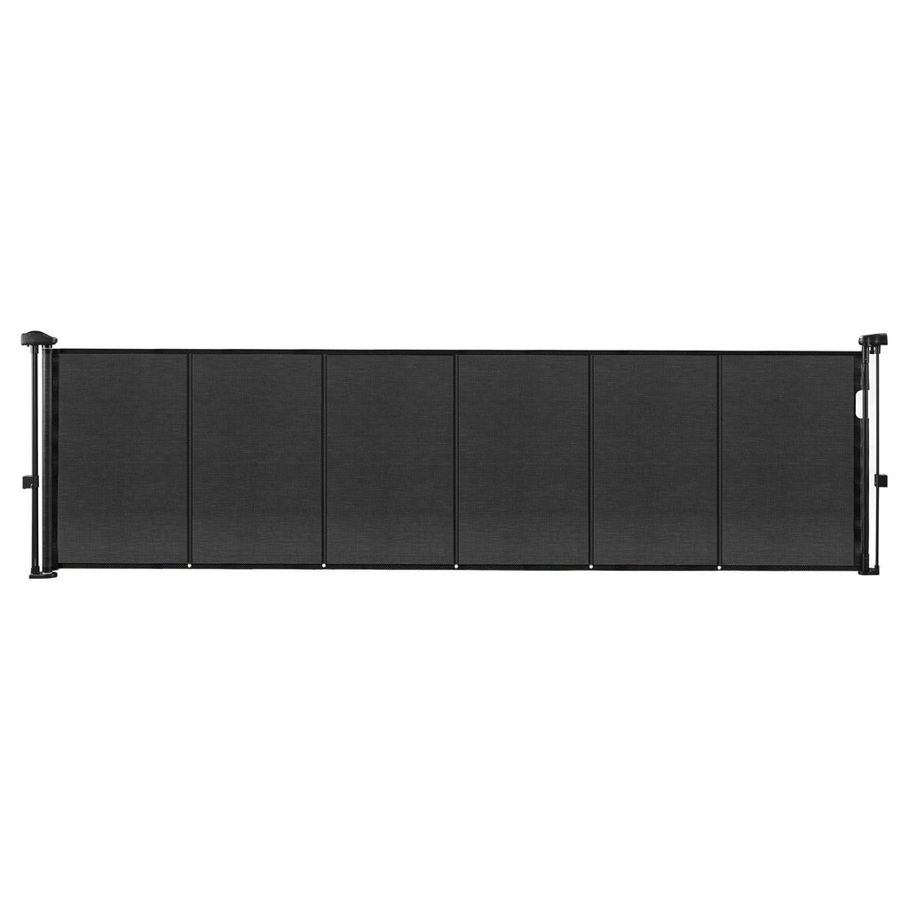 Retractable Baby Gate – Extends to 2800mm, Mesh, Black
